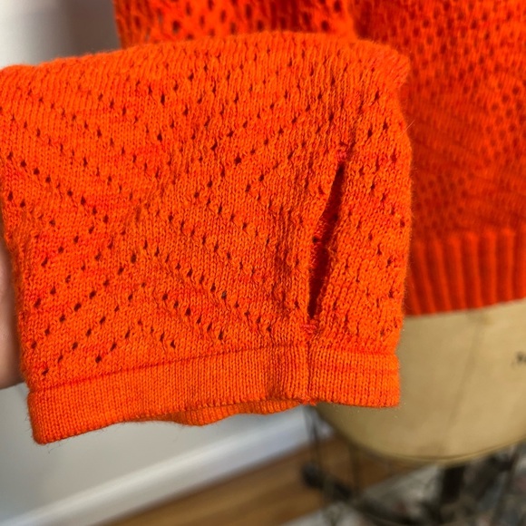 Prana women’s light weight pullover sweater size small orange - Picture 4 of 6